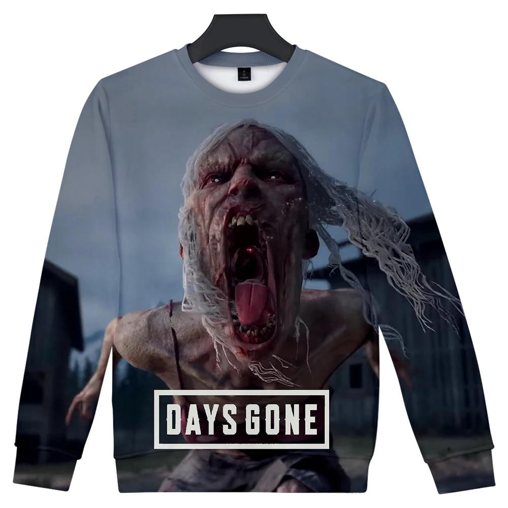 Модные days gone толстовка мужская Круглый воротник с длинными рукавами Толстовка days gone игры Harajuku топ с принтом в стиле хип-хоп толстовка
