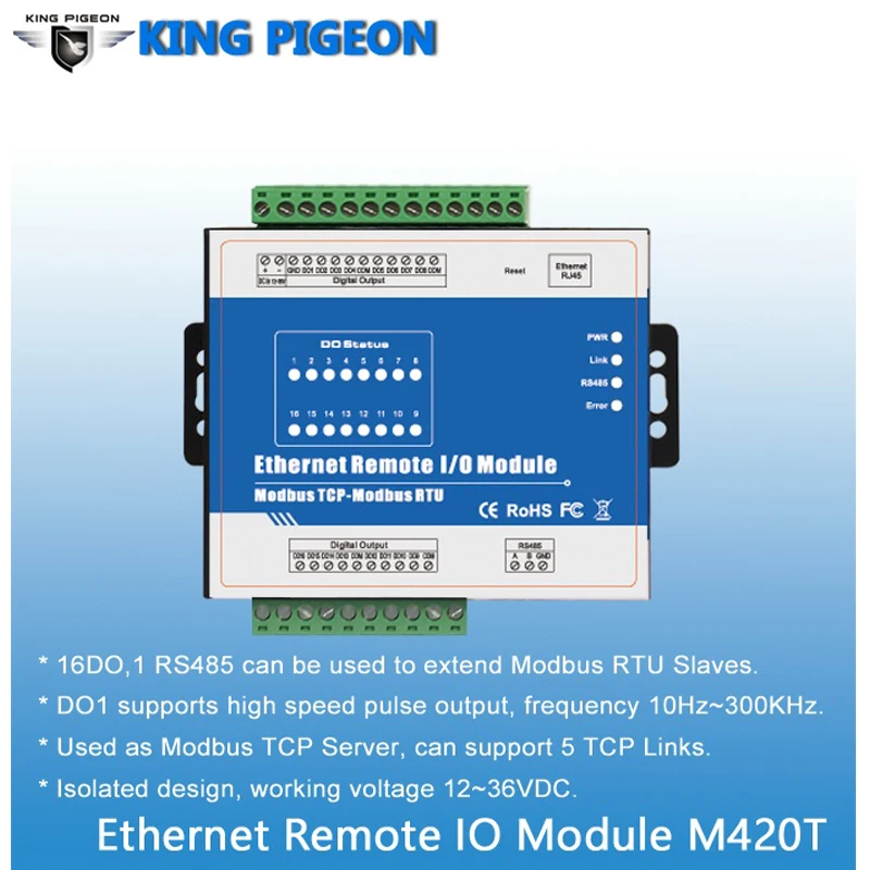 Modbus Ethernet конвертер 1 с RS485 серийный Порты и разъёмы TCP сетевое удаленное модуль