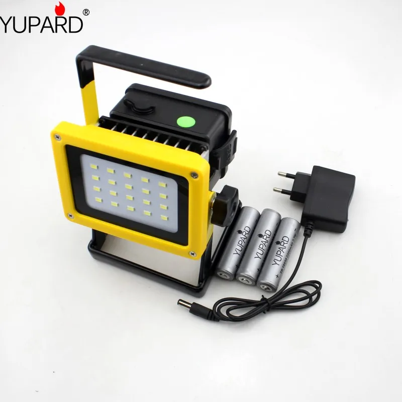 Светодиодный прожектор YUPARD 20 * SMD поисковая лампа для кемпинга уличная вспышка +