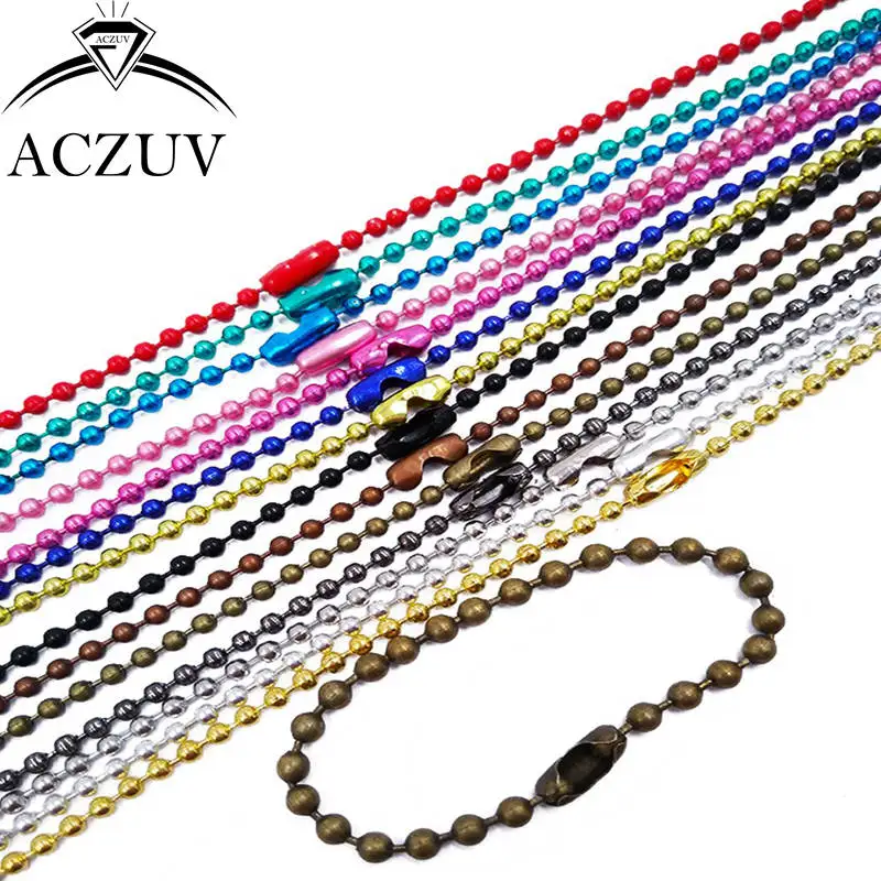 Металлическая цепочка с бусинами 10/12/15/20 см 1000/2 4 шт.|chain findings|metal ball chainfindings jewelry |