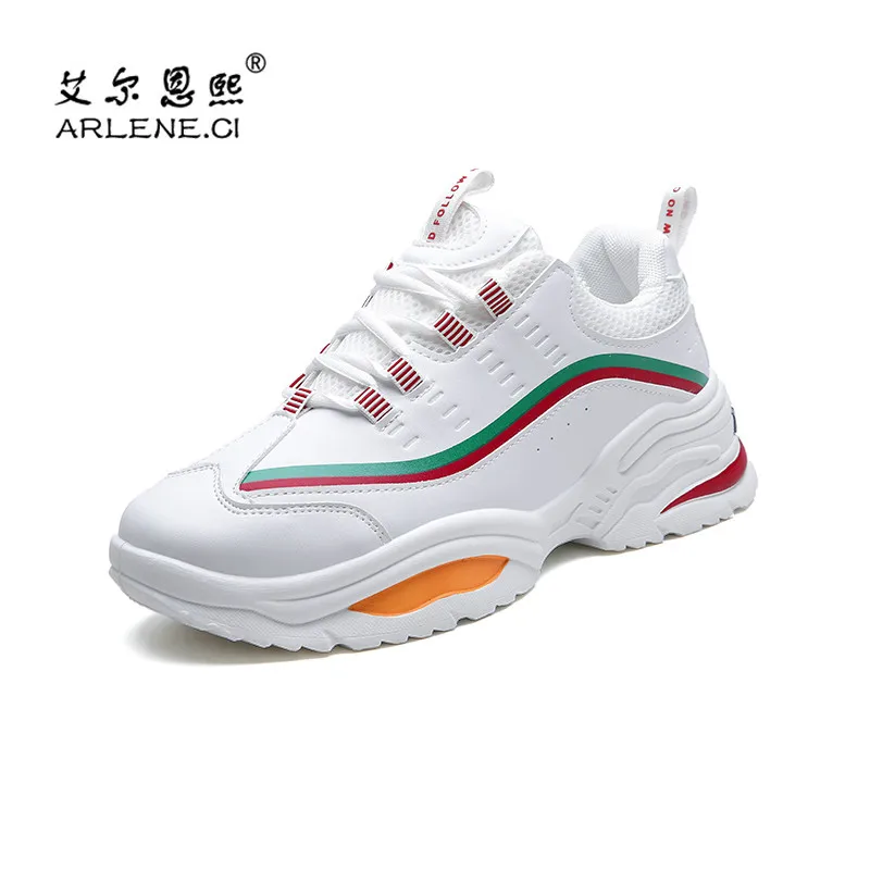 

Fashion Chunky Sneakers Men Non-slip Wear Resistant Vulcanized Shoes Male New White Casual Footwear Erkek Ayakkabi Dad Shoes Man