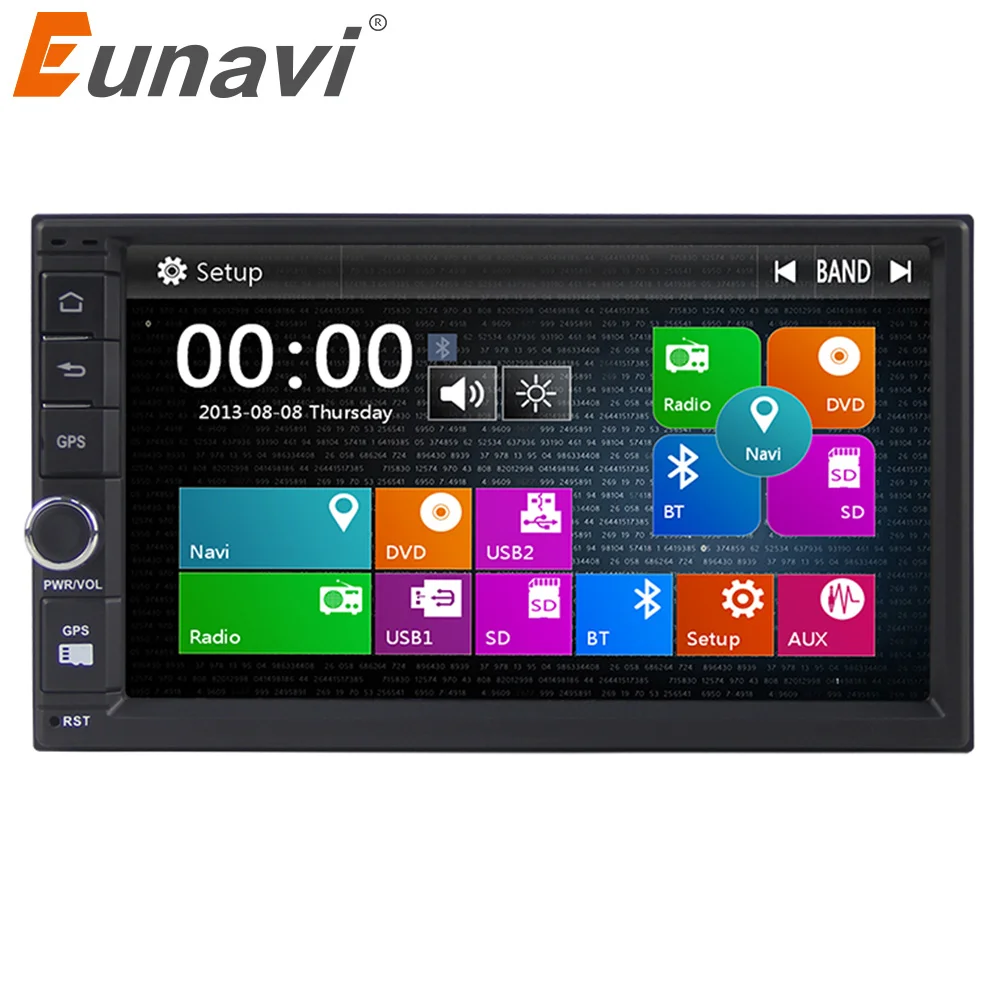 Автомагнитола Eunavi 2 din 7 дюймов gps bluetooth сенсорный экран|Автомагнитолы| |