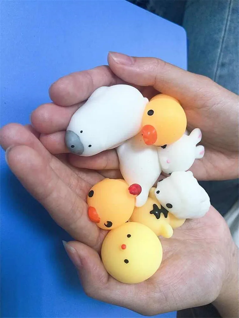 Мини Изменение цвета милый кот Антистресс мяч сжимает Mochi поднимающийся Abreact мягкий липкий снятие стресса забавная Подарочная игрушка