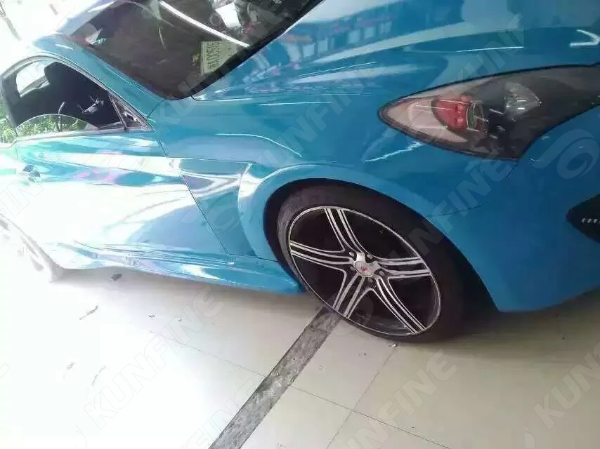 Автомобильный Стайлинг Обёрточная бумага глянцевая светильник синий автомобиль