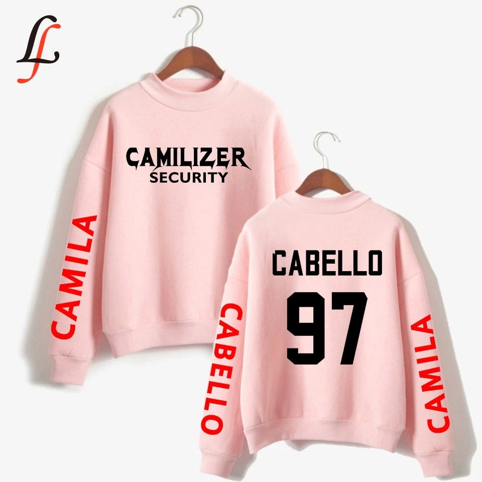 Толстовка с высоким горлом Camila Cabello толстовка капюшоном и принтом Kpop женская