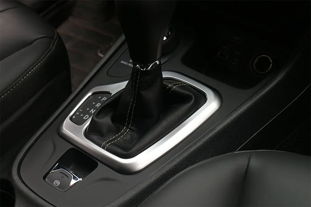 MOPAI аксессуары для салона автомобиля панель для рычага переключения передач декоративная рамка наклейки для Jeep Cherokee