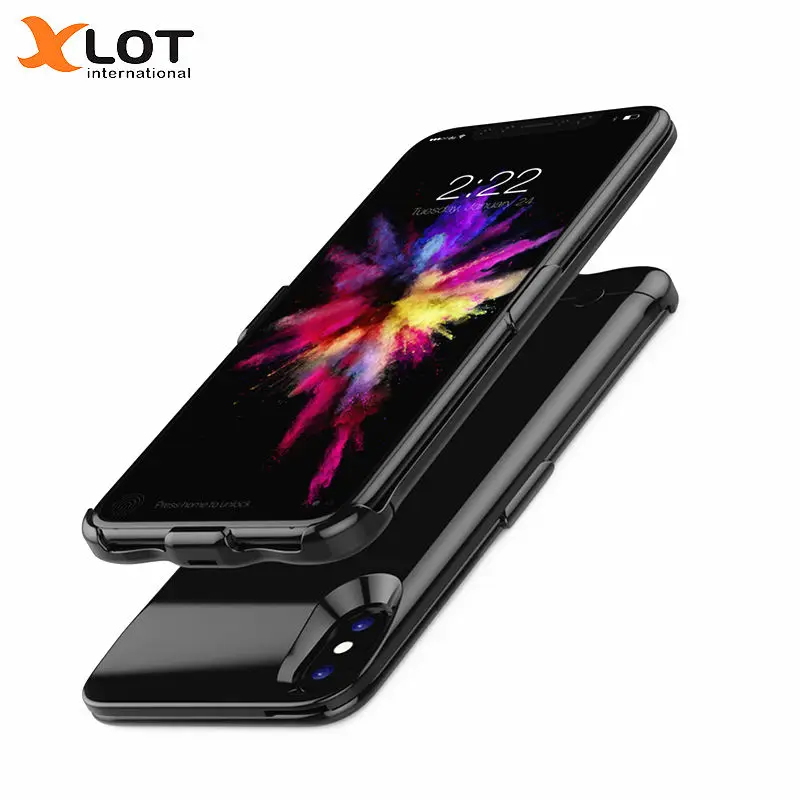 XLOT ультра тонкий 5000mAh аккумулятор зарядное устройство чехол для iPhone X внешний