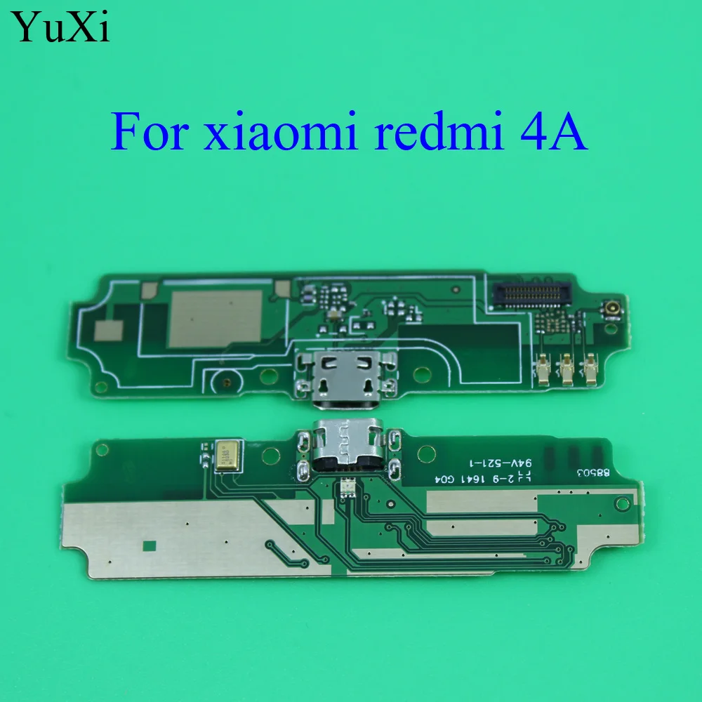 Юйси для Xiaomi Redmi 4A USB разъем зарядки порт док-станция гибкий кабель с микрофоном Замена платы