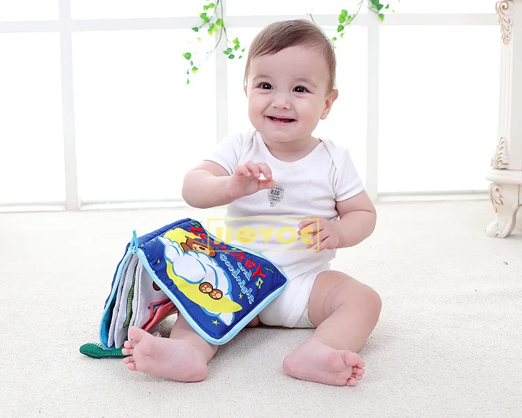 

Baby soft cloth books cartoon bear cloth books baby early education books boy girl educational toys learning night story book