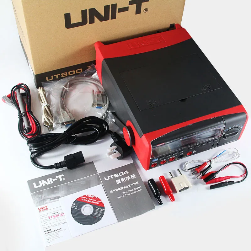 

UT804 Desktop Digital Multimeter 1000V 10A 39999 High-Precision Multimeter Resistance Capacitance Frequency Temperature Tester