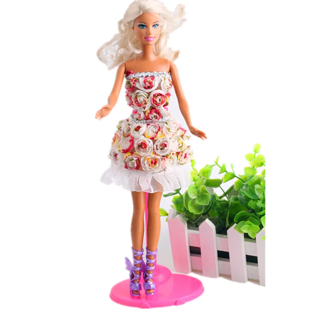 Лидер продаж красивая Цветочная одежда ручной работы для куклы Барби