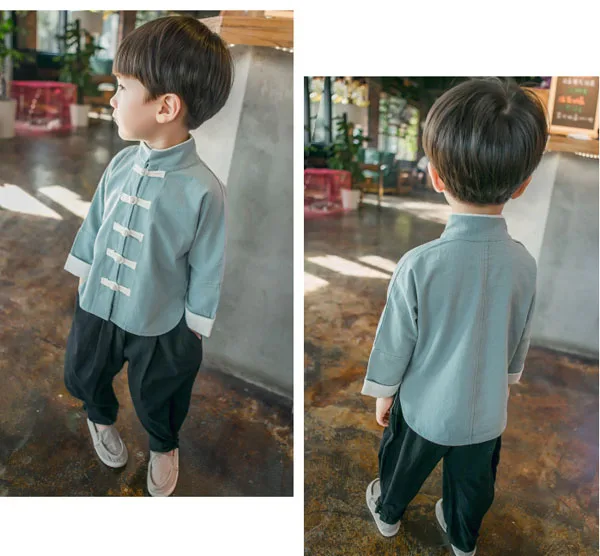 Комплект детской одежды хлопковый костюм кунг-фу в китайском стиле |