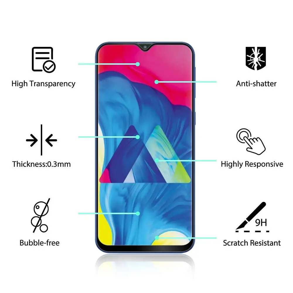 MUCHI 2 пакеты Полный закаленное Стекло для samsung Galaxy A50 Экран Защитная пленка A30 A70 A10