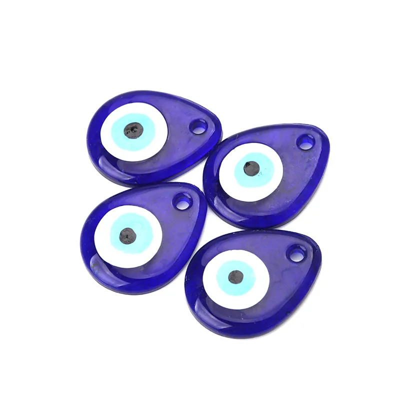1pc 49*38*7mm Evil eye glass pendent necklace jewelry accessories fashion handmade findings components | Украшения и аксессуары