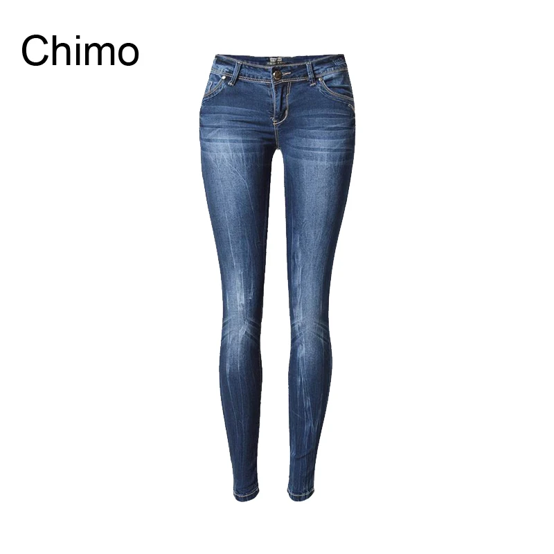 Женские джинсы хлопковые узкие брюки средней длины 2019 | Женская одежда