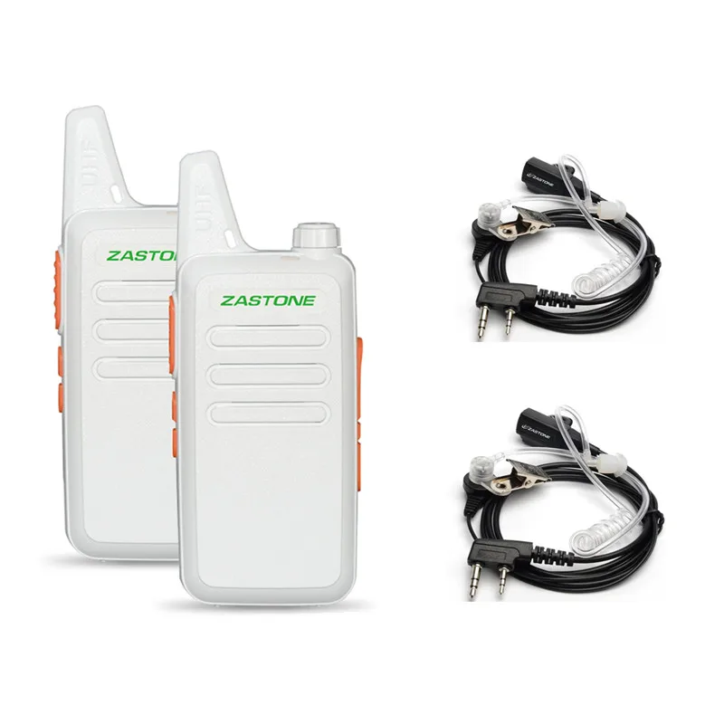 Zastone X6 мини Портативная рация пара гарнитура UHF 400-470 МГц частота портативный Радиоприемник - Цвет: 2 white with headset