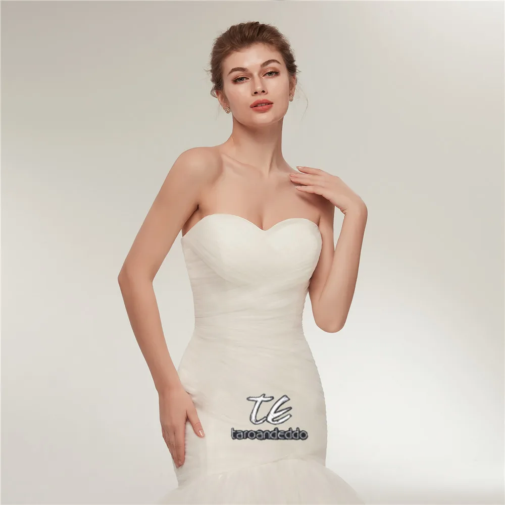 Женское свадебное платье с юбкой годе белое/цвета слоновой кости|wedding dress lace|mermaid