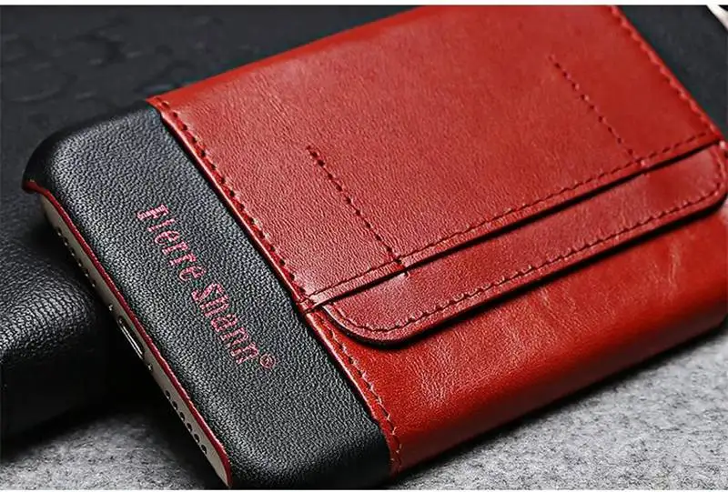 Чехол для iphone 7 8 plus apple Capa Funda Etui Роскошный кожаный чехол на заднюю панель мобильного телефона аксессуары Coque Shell carcasas слот для карт