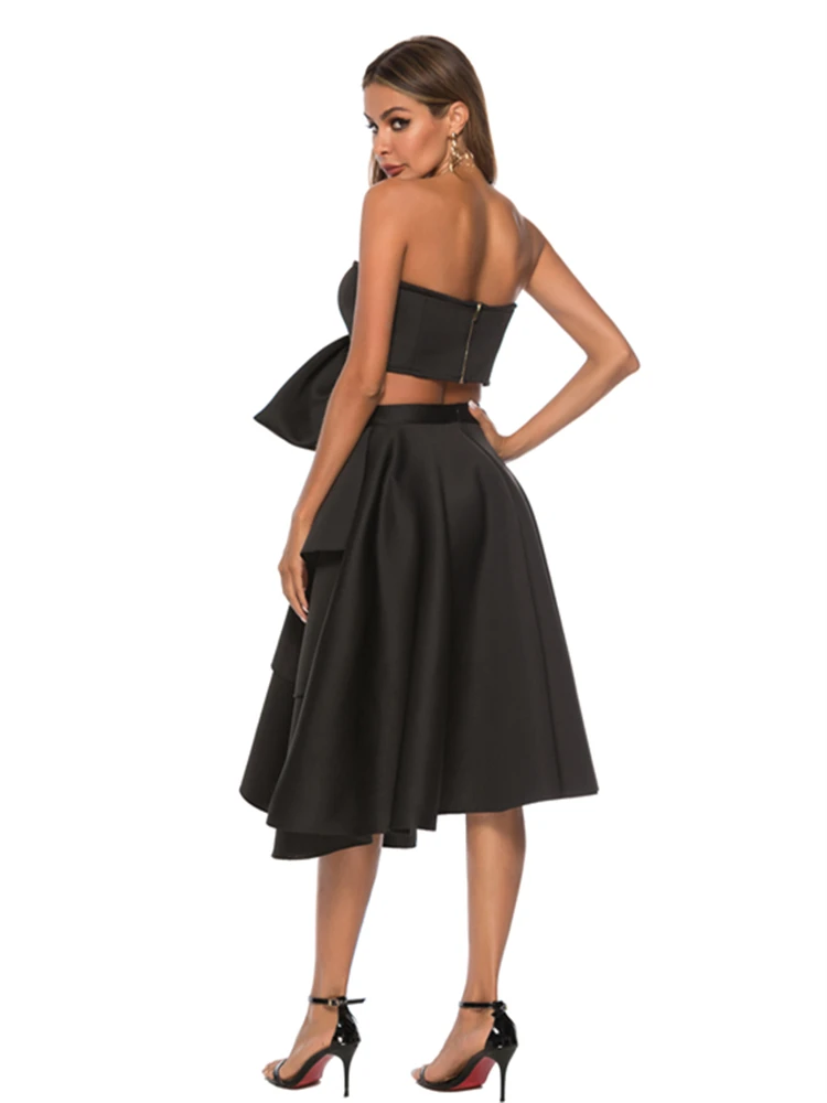 Женский летний комплект из 2 предметов пикантный укороченный топ с открытыми