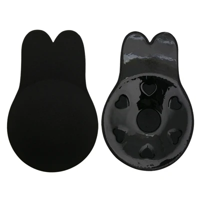 Black 1 пара/2 шт. невидимые лепестки груди, подтягивающие ленты, силиконовый клей, покрытие для сосков, бюстгальтер пуш-ап, укороченный топ, нижнее белье, аксессуары для вечерние - Цвет: Black