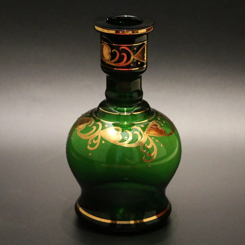 

Glass hookah base handcraft shisha chicha bottle narguile nargile accessories flower decoration