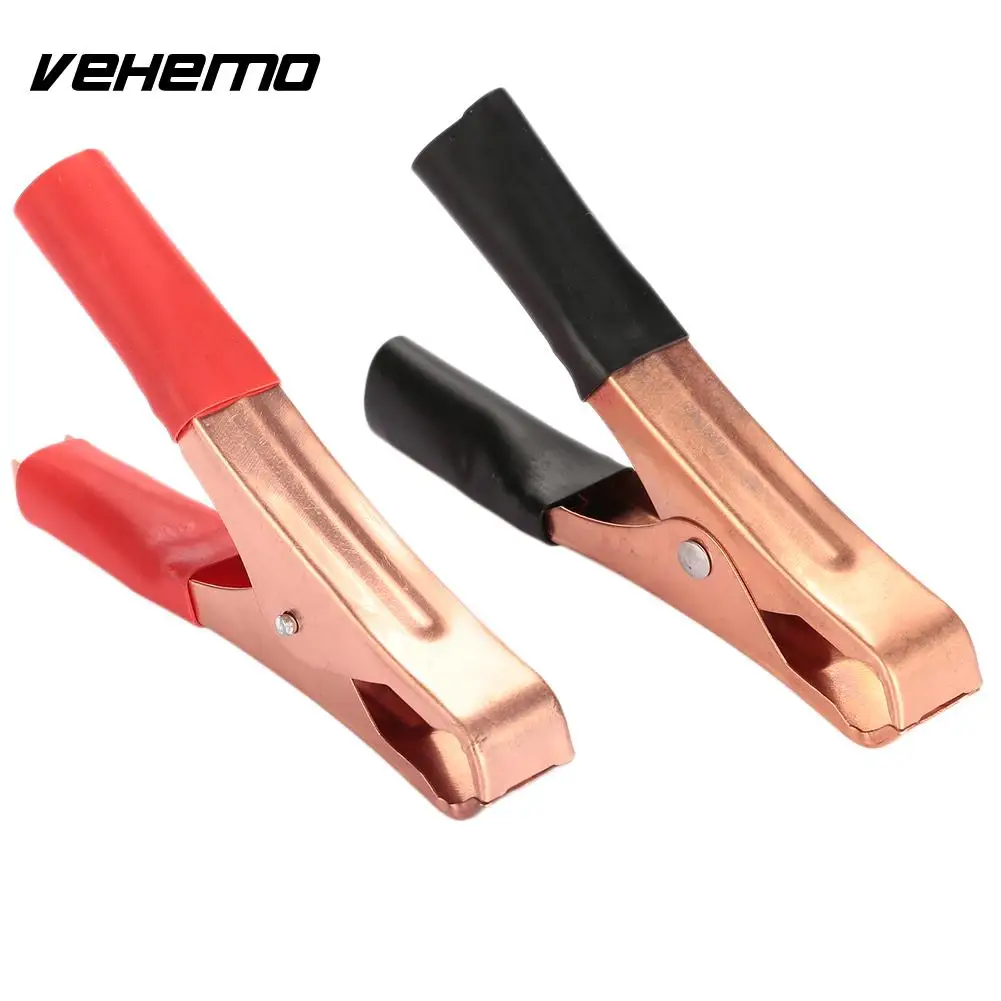 Vehemo 50A омеднения автомобиля Батарея клип Тесты крокодил утолщенный