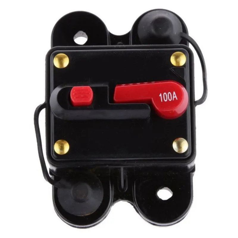 50A 60A 80A 100A 150A 200A 250A 300Amp ручной выключатель стерео аудио Автомобиль RV Предохранитель 12 в 24 в защитный держатель предохранителя