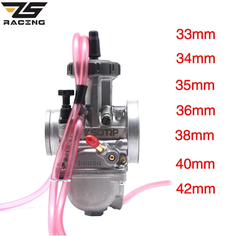 

Карбюратор ZS гоночный PWK 33 34 35 36 38 40 42 ZSDTRP, универсальный автомобильный двигатель 2T 4T, мотоциклетный Scootter UTV ATV