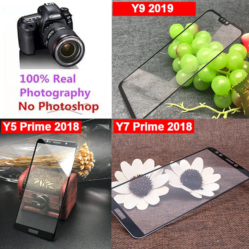 Защитное стекло для Huawei Y9 Y7 Y6 Y5 Y3 Prime 2018 Tremp закаленное Huavei Y 9 7 6 5 3 2019 2017 Защитная