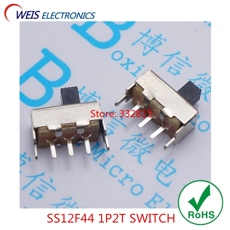 

30 шт. SS12F44 1P2T SPDT 3Pin + 2PIN фиксированный держатель переключатель длина ручки 5 мм Бесплатная доставка