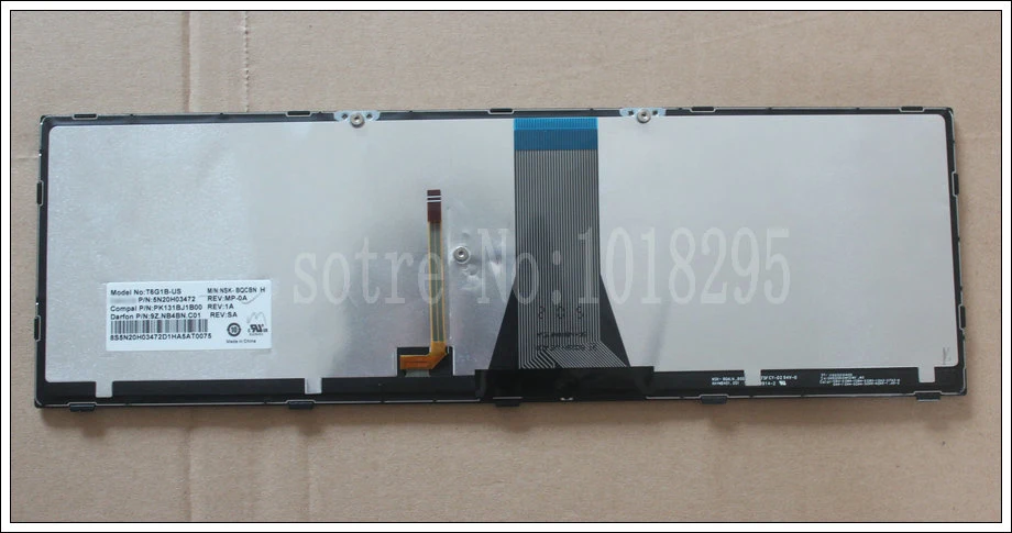 Новая клавиатура для ноутбука LENOVO 500-15 500-15yle 500-15ISK 80K4 с подсветкой и английской
