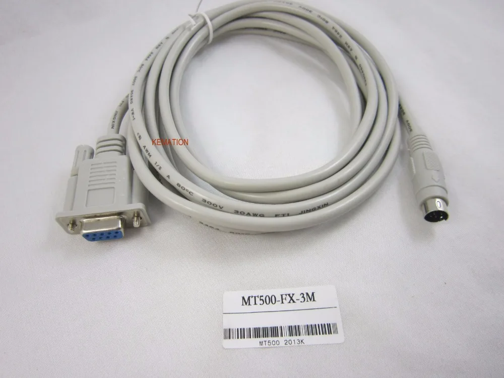 Совместимый 9-контактный MT500-FX кабель для подключения сенсорной панели серии MT500 и