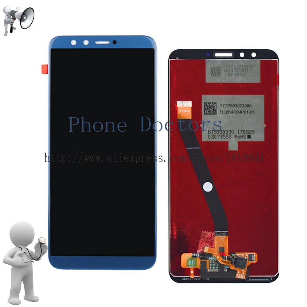 full lcd display touch screen digitizer assembly with frame for huawei honor 9 lite honor 9 youth edition lld l31 free global shipping