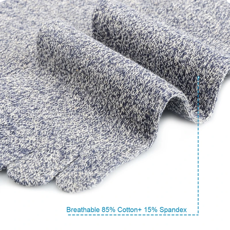 5 пар хлопковых носков для мужчин подарочные однотонные повседневные деловые