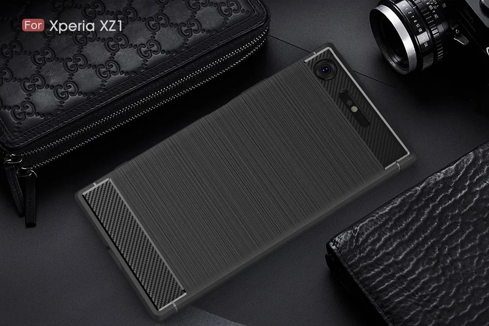Силиконовый чехол для sony Xperia XZ1, чехол для sony XZ1 Compact XZ, чехол, TPU Fundas, мягкий чехол из углеродного волокна