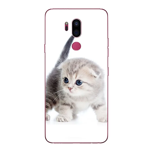 Роскошный чехол накладка для LG G7 G 7 ThinQ G710 Мягкий Силиконовый Модный мультяшный с