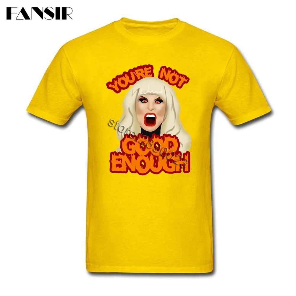 Рубашка Rupaul мужская с коротким рукавом белая футболка надписью You'm Not Good