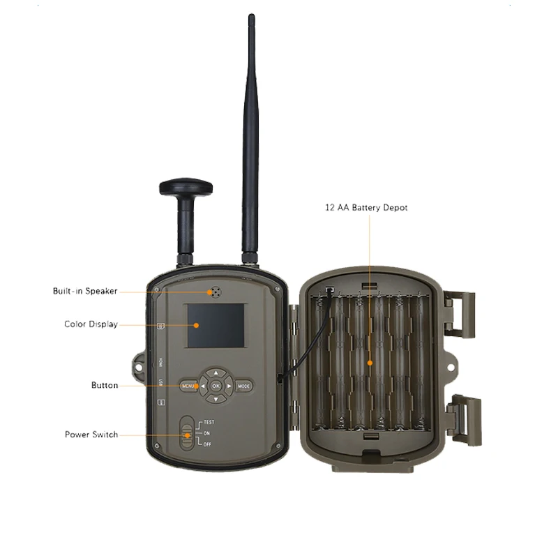 Skatolly BL480L-P 4 г Скаутинг инфракрасный Охота Trail Cameras12MP Видео MMS камеры дикой природы ночное видение Охотник камеры с gps