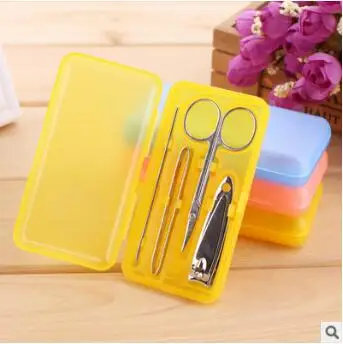 

Plastic Box Multi 4 Piece Suit Grinding Nail File Clippers Buffers Manicure Set Nail Tools Nail Art & Salon HA174