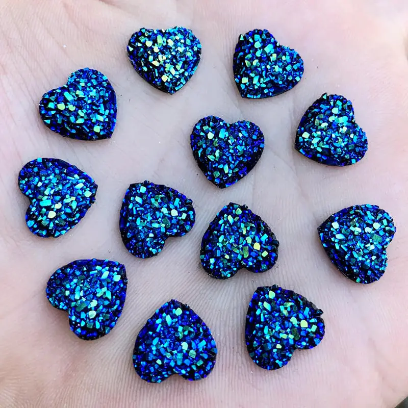 Кабошоны из смолы с плоской задней поверхностью 120 шт. 12 мм цвета АБ натуральный