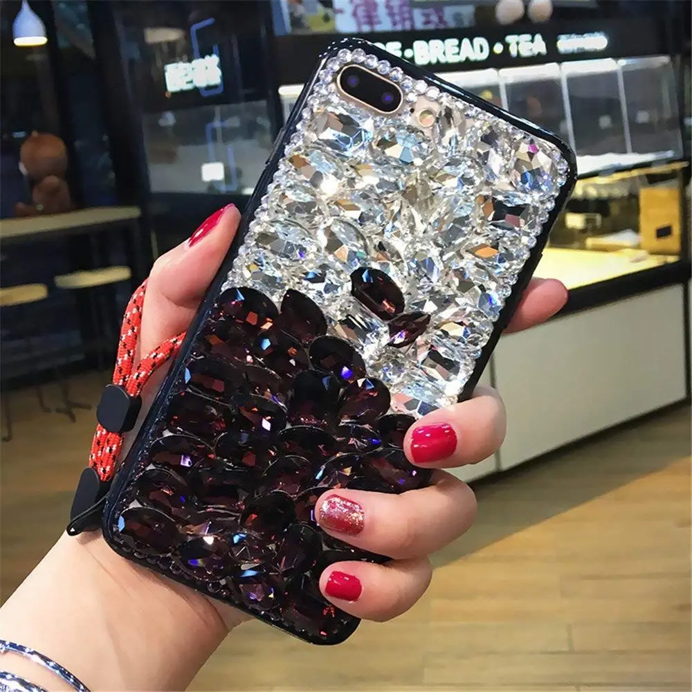 37 1 шт. блеск Роскошный Кристалл Rhinestone Bling диаманта Прозрачный чехол для телефона для Alcatel 7 /7 Folio 6062 Вт/Revvl 2 плюс(T-Mobile - Цвет: 37