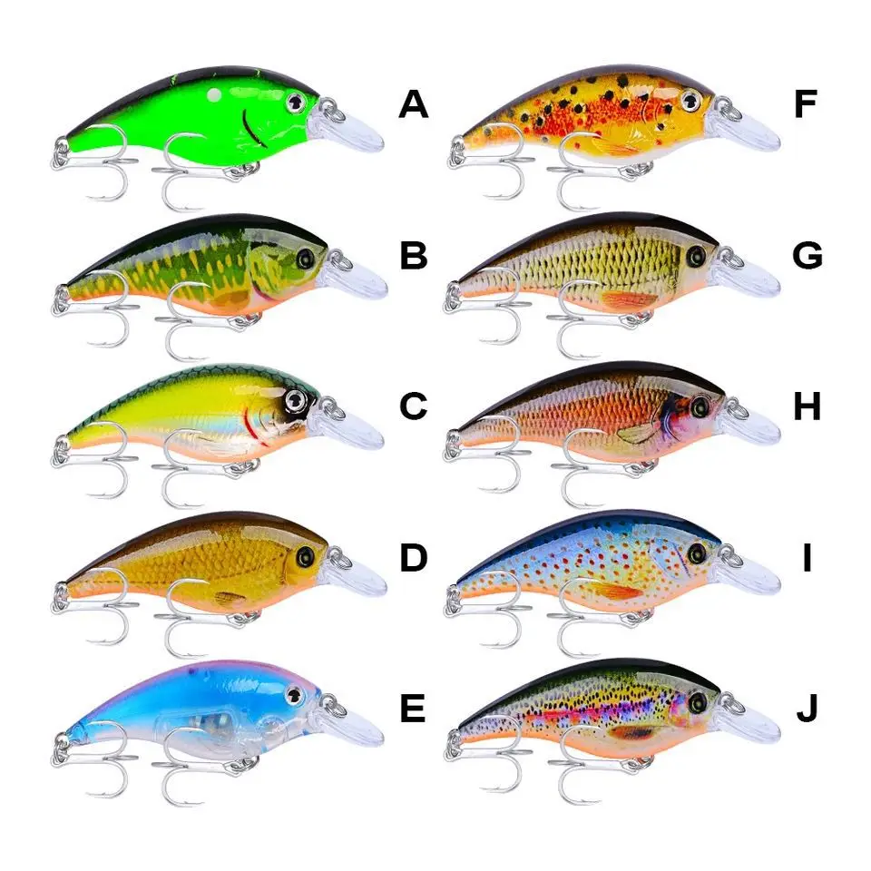 1 шт. Рыболовная Приманка Crankbait 7 5 см 10 г Topwater Balancer приманка с толстой рукояткой