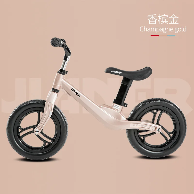 bike003gold Детский балансировочный автомобиль, электрический автомобиль для детей, детские игрушки для малышей, детские горки, велосипед, 12 дюймов, ходунки, детские игрушки, Машинки# bike005 - Цвет: bike003gold