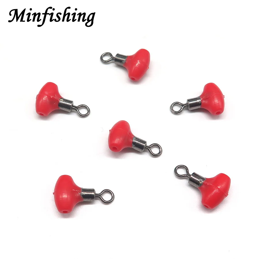 Minfishing, 100 шт., 5 цветов, бусины для рыбалки, вставляемые Вертлюги, вертлюги, вертлюги, рыболовный крючок, разъем, Аксессуары для рыбалки