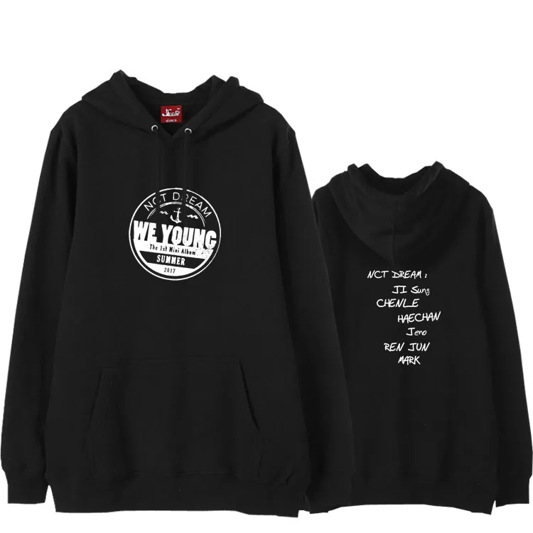 Флисовая Толстовка с надписью we young name и Kpop nct dream album|pullover sweatshirt|fashion sweatshirtsweatshirt