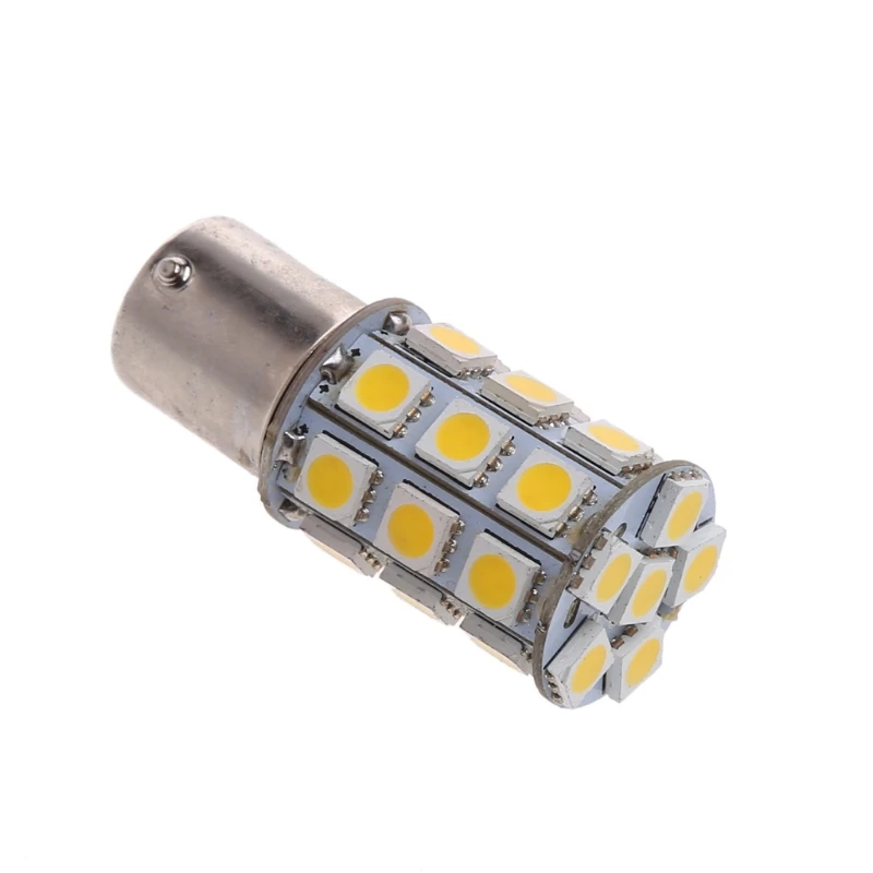1pcs New Signal Lamp Car Warm White 1156 BA15S Camper Trailer 5050 27-SMD LED Interior Light Bulb | Автомобили и мотоциклы