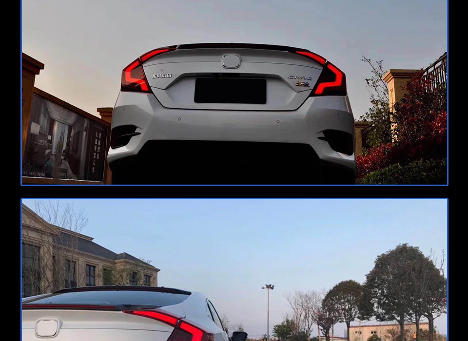 AKD автомобильные задние фонари для Honda Civic G10 задние фонари 10th Sedan 12V светодиодный задний фонарь для автомобиля задний фонарь