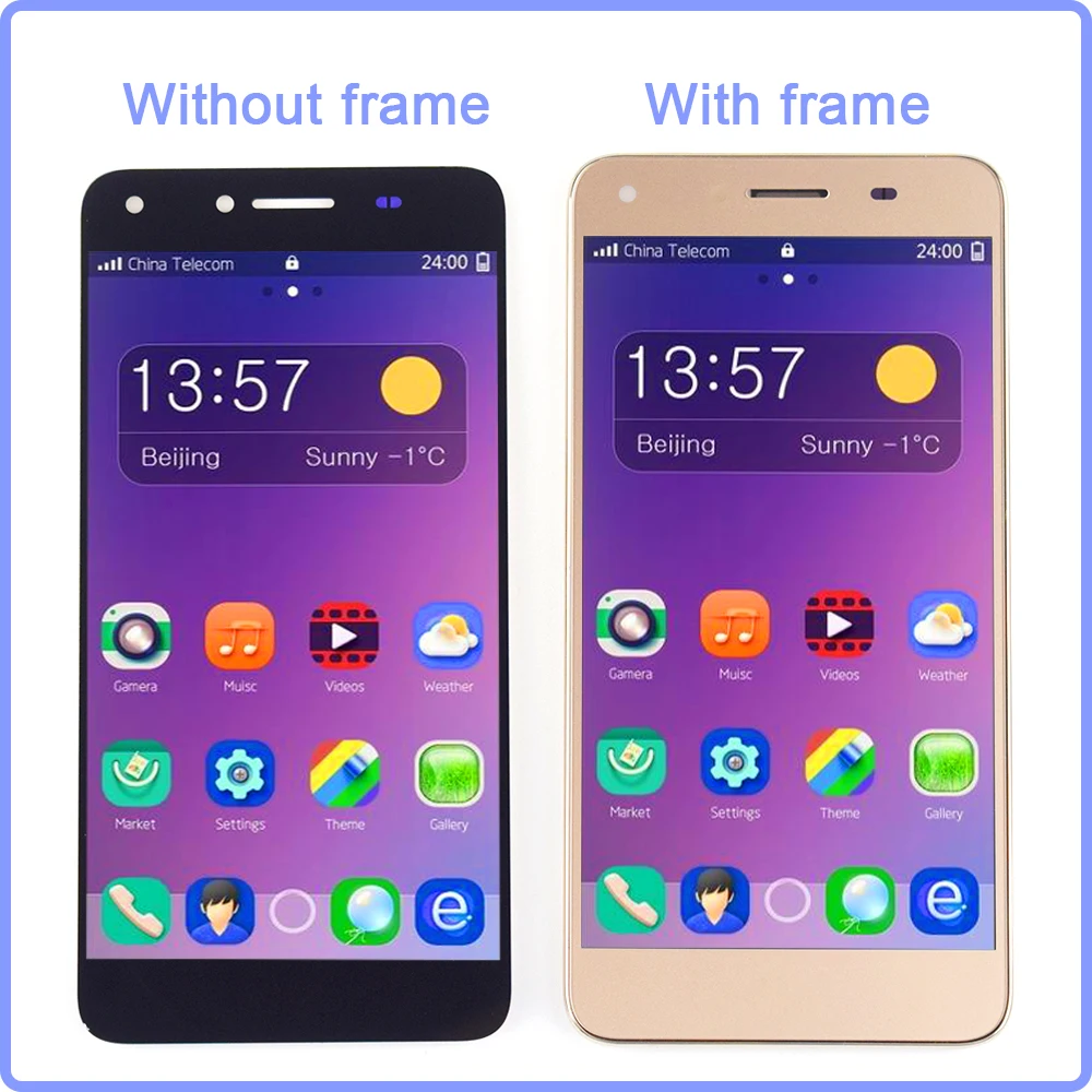 Для Huawei Y5 II ЖК дисплей кодирующий преобразователь сенсорного экрана в сборе