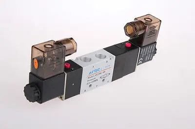 1x 5Port3Pos разгар Exaust Соленоидный клапан 1/4 &quotBSPT соединитель катушки LED 24V DC QC |
