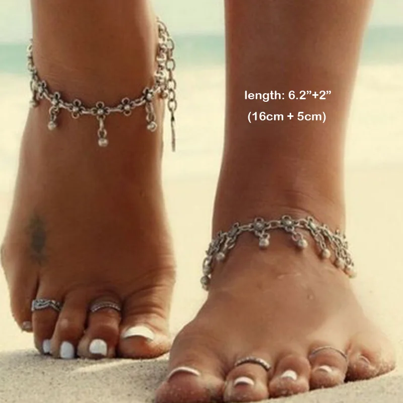 2 шт./лот пустотелый резной браслет с клевером колокольчик капельками воды